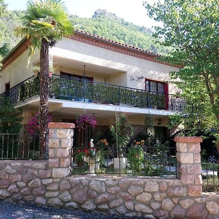 F2 de 45 m2 avec jardin au rdc dans villa chiens OK à 5 min à pied des Thermes de Vernet-les-Bains, location de samedi à samedi Exterior foto